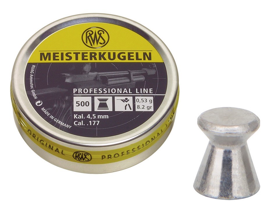 RWS Meisterkugeln Geweer 4.51mm Luchtdruk Kogeltjes blikje 500